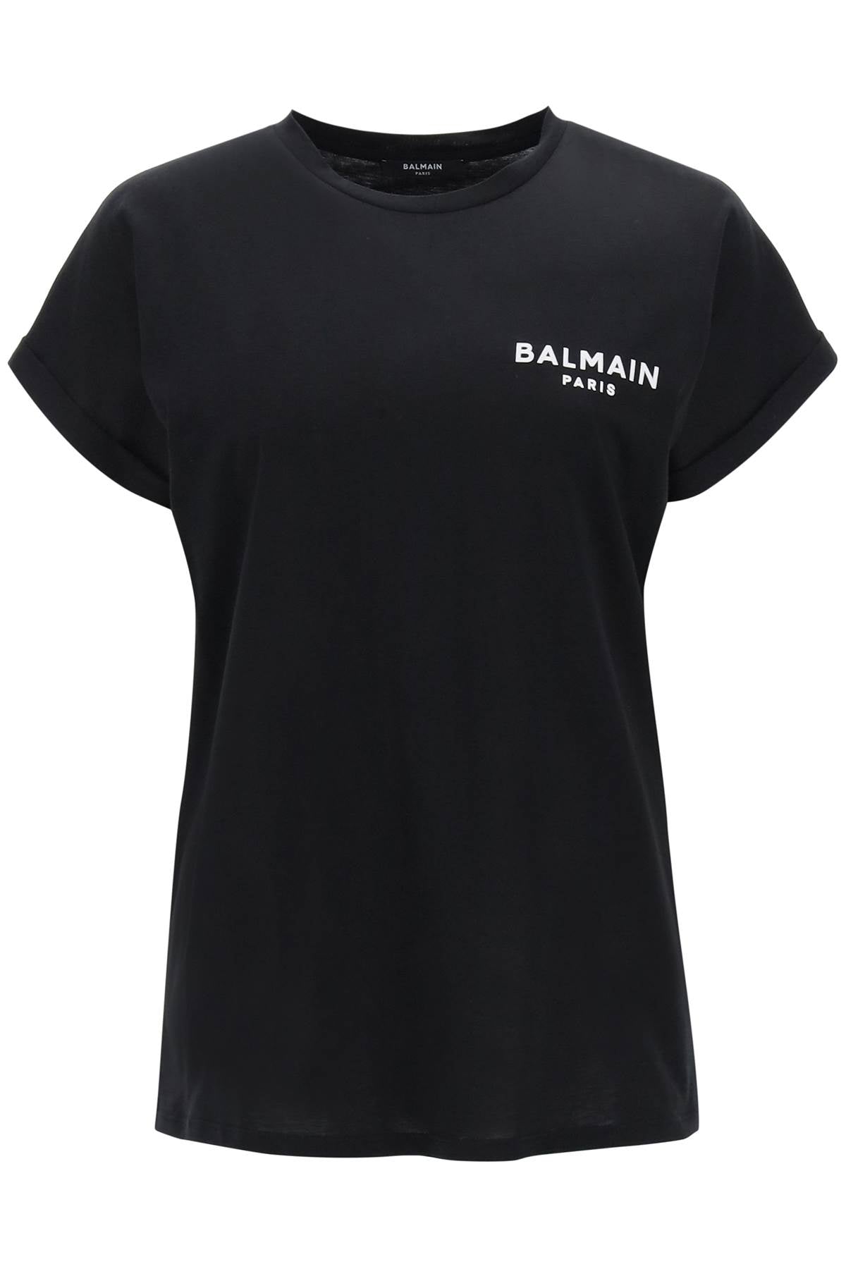 Balmain flocked logo t-shirt