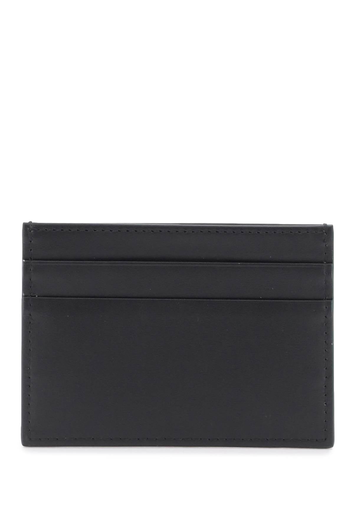 Dolce & Gabbana embossed logo leather cardholder