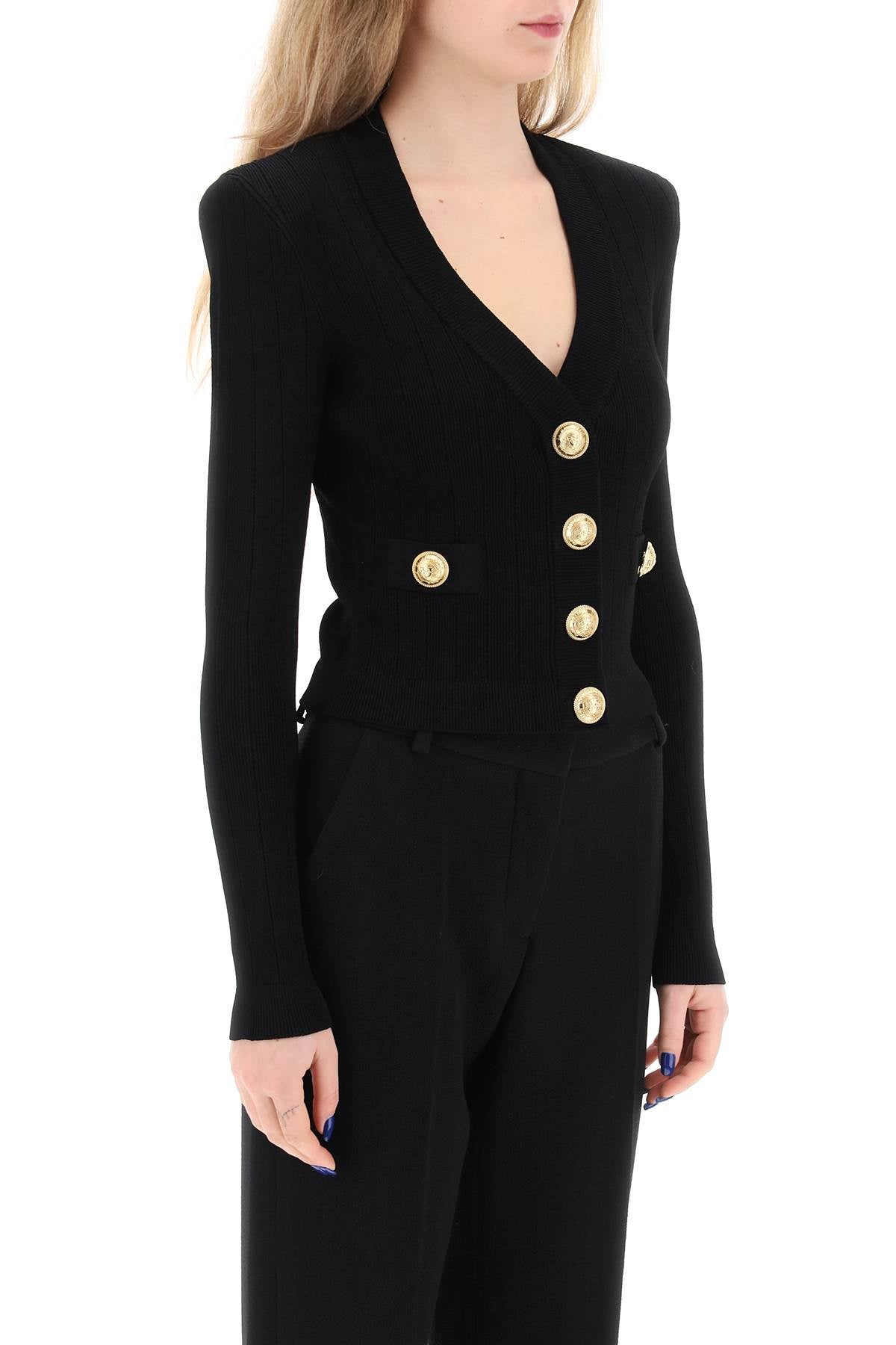 Balmain cardigan with structured shoulders