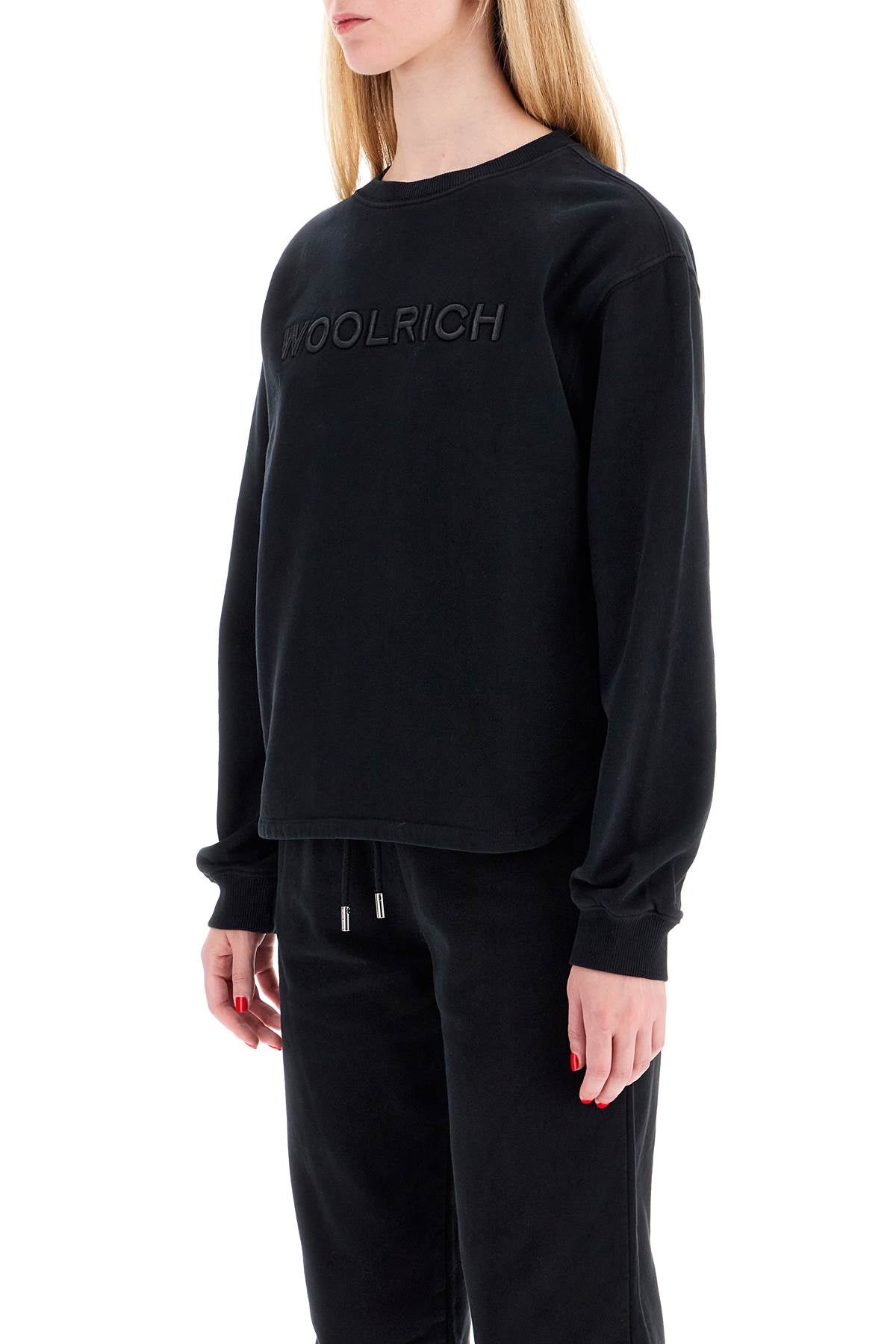 Woolrich "embroidered logo crewneck