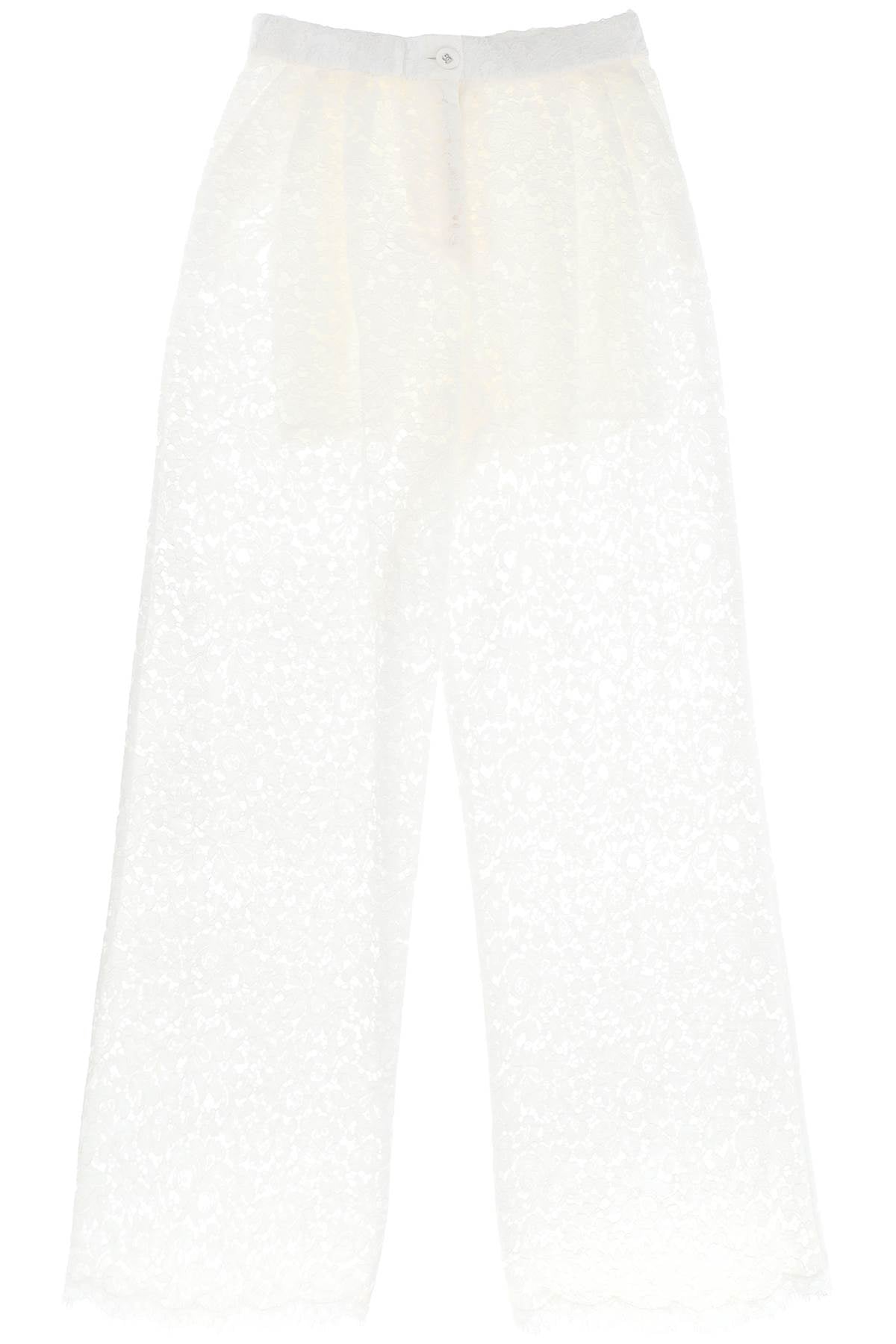 Dolce & Gabbana pajama pants in cordonnet lace