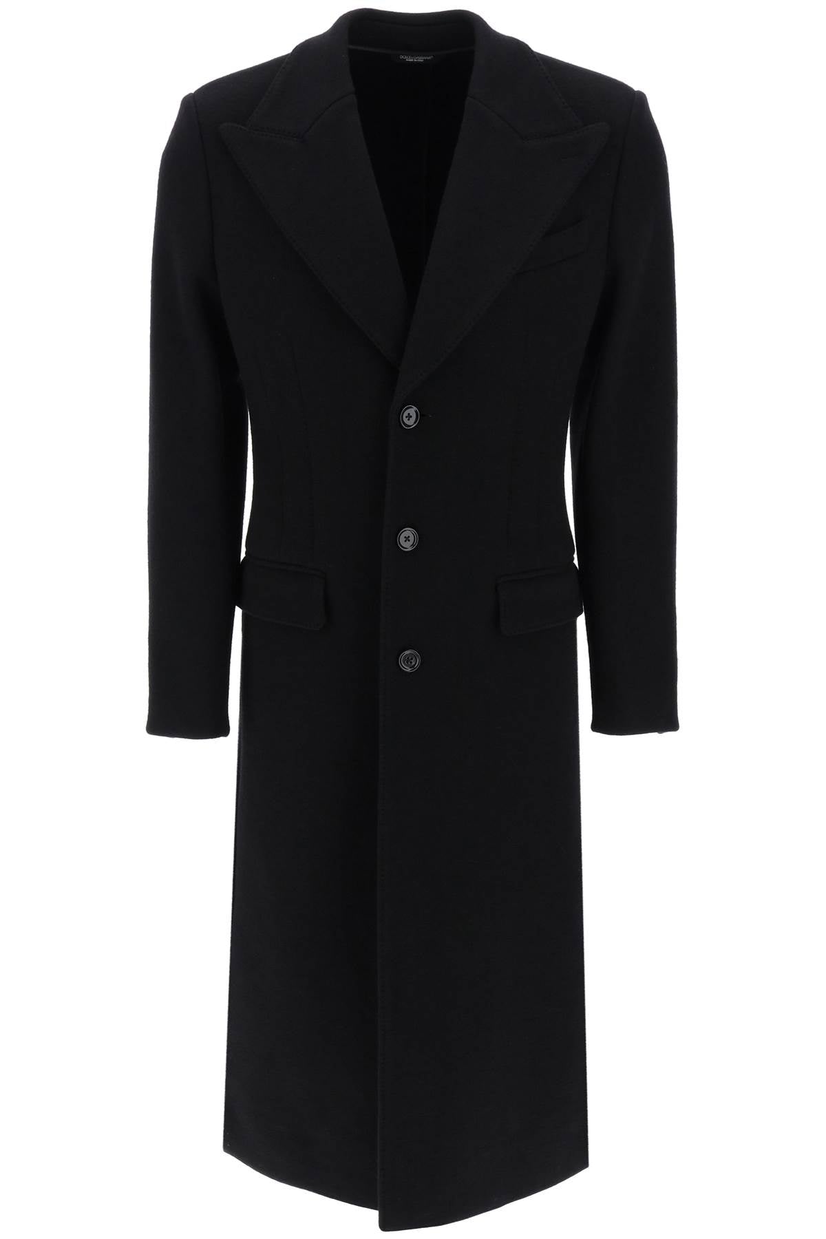 Dolce & Gabbana techno-wool deconstructed coat