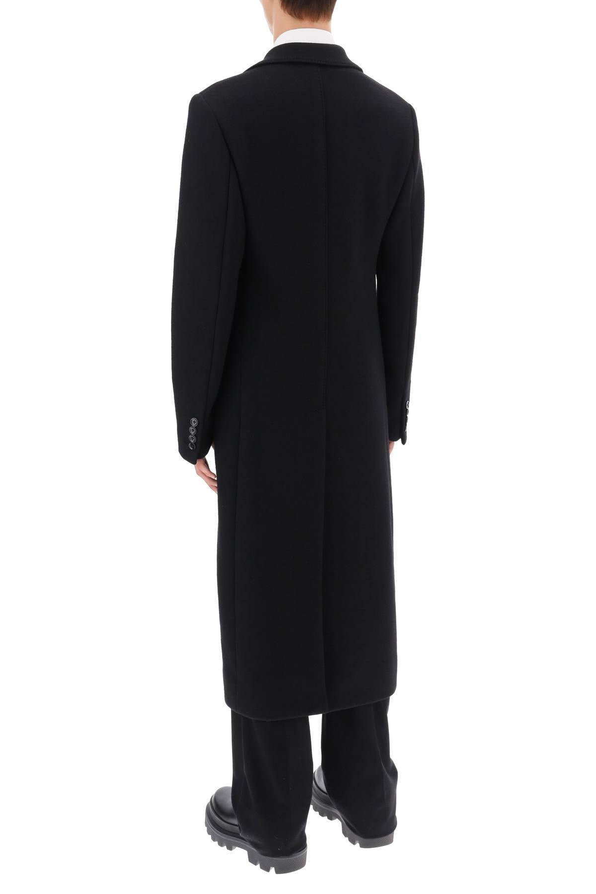 Dolce & Gabbana techno-wool deconstructed coat