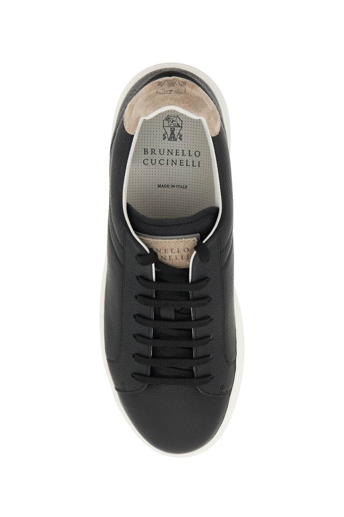 Brunello Cucinelli hammered leather sneakers